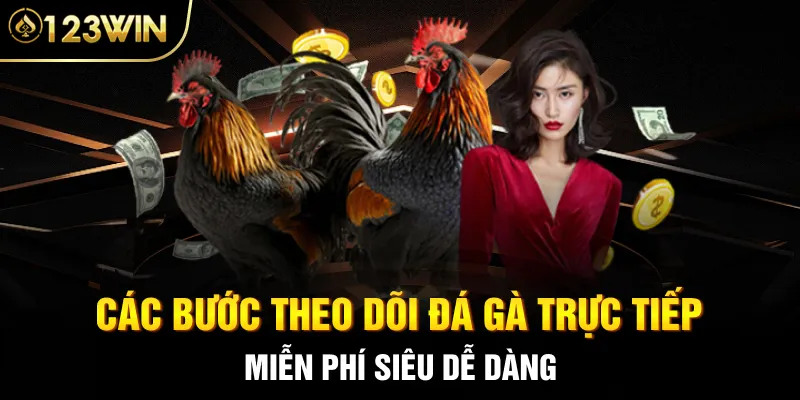 Các bước theo dõi đá gà trực tiếp miễn phí siêu dễ dàng