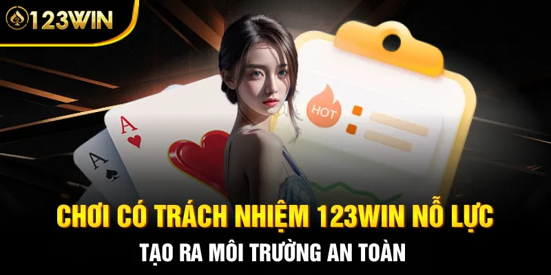 Chơi có trách nhiệm 123WIN nỗ lực tạo ra môi trường an toàn