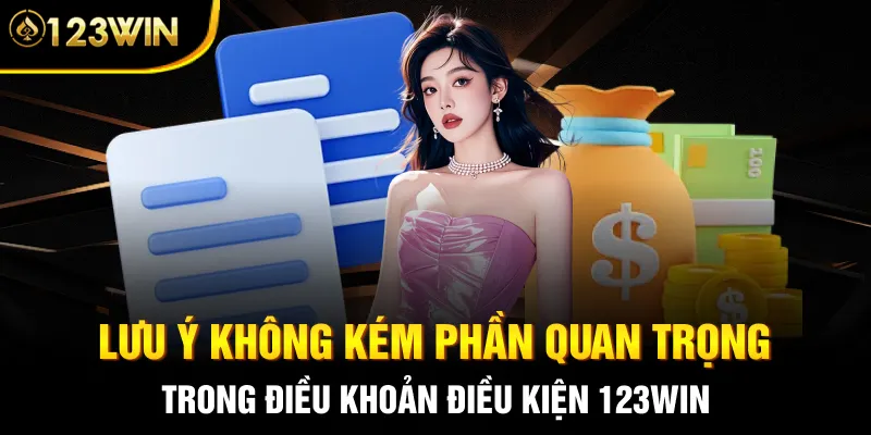 Lưu ý không kém phần quan trọng trong điều khoản điều kiện 123WIN