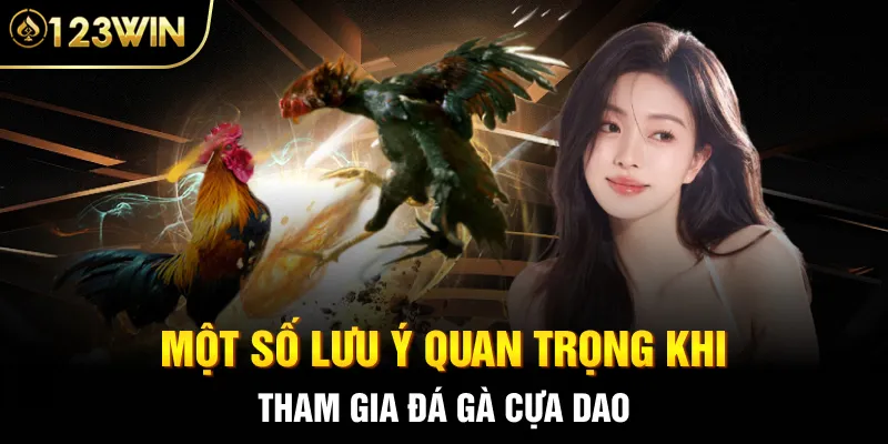 Một số lưu ý quan trọng khi tham gia đá gà cựa dao