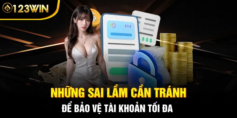 Những sai lầm cần tránh để bảo vệ tài khoản tối đa